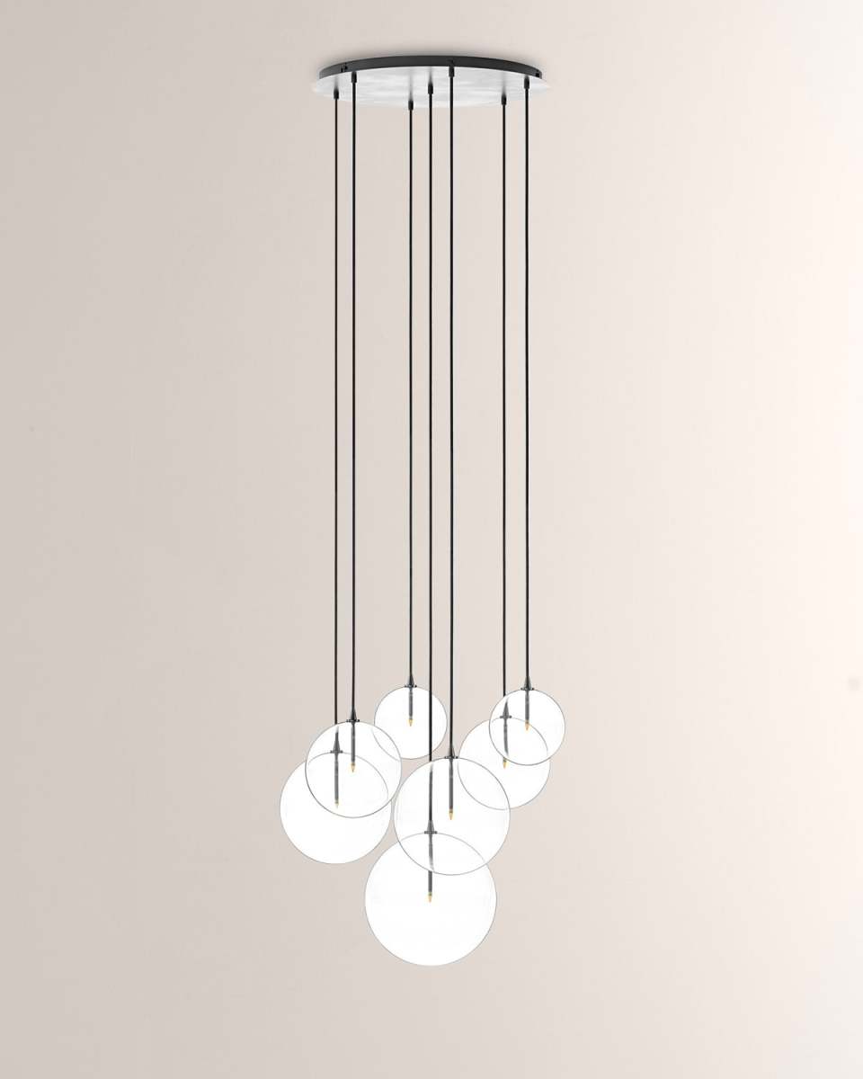 Schwung Collection Cluster MIX 7-Light Chandelier